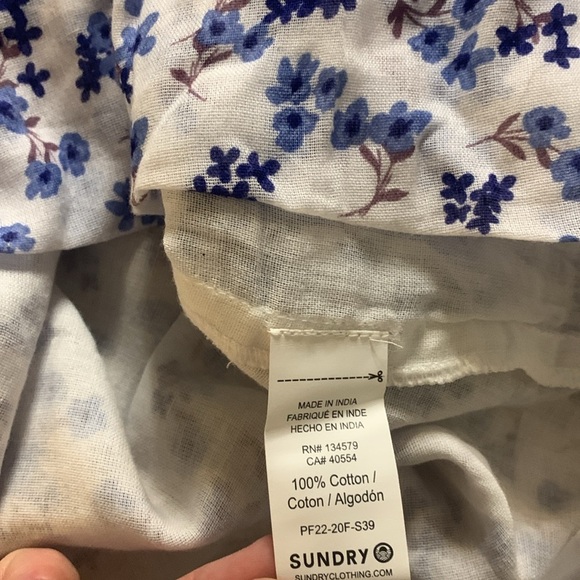 NWT Sundry Ditzy Smocked Maxi Dress Size 1 / Small - Picture 10 of 15